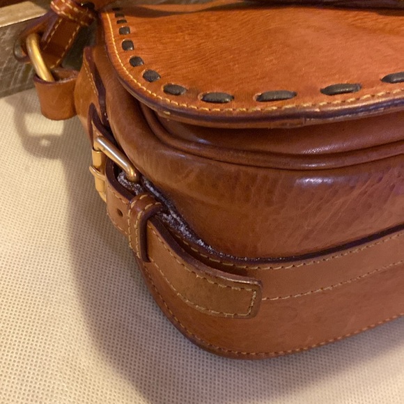 Dooney and Bourke Florentine genuine leather full flap saddle bag - Picture 7 of 16